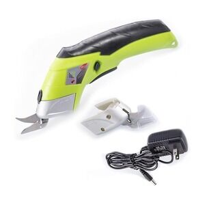Cordless Electric Scissors, Heavy-Duty Fabric Cutter with 2 Stainless Steel...